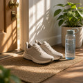 Shoes by the door for a habit rebuild