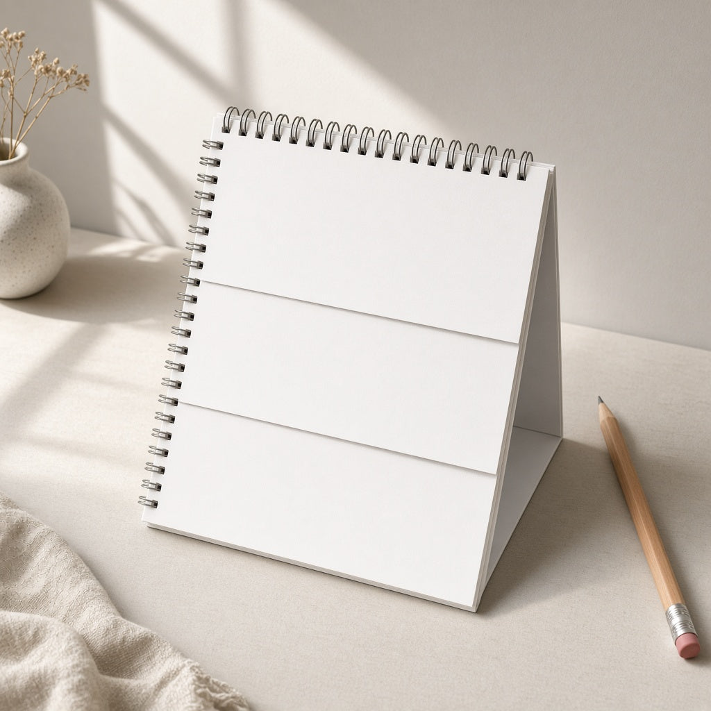 Calendar pages for a season plan